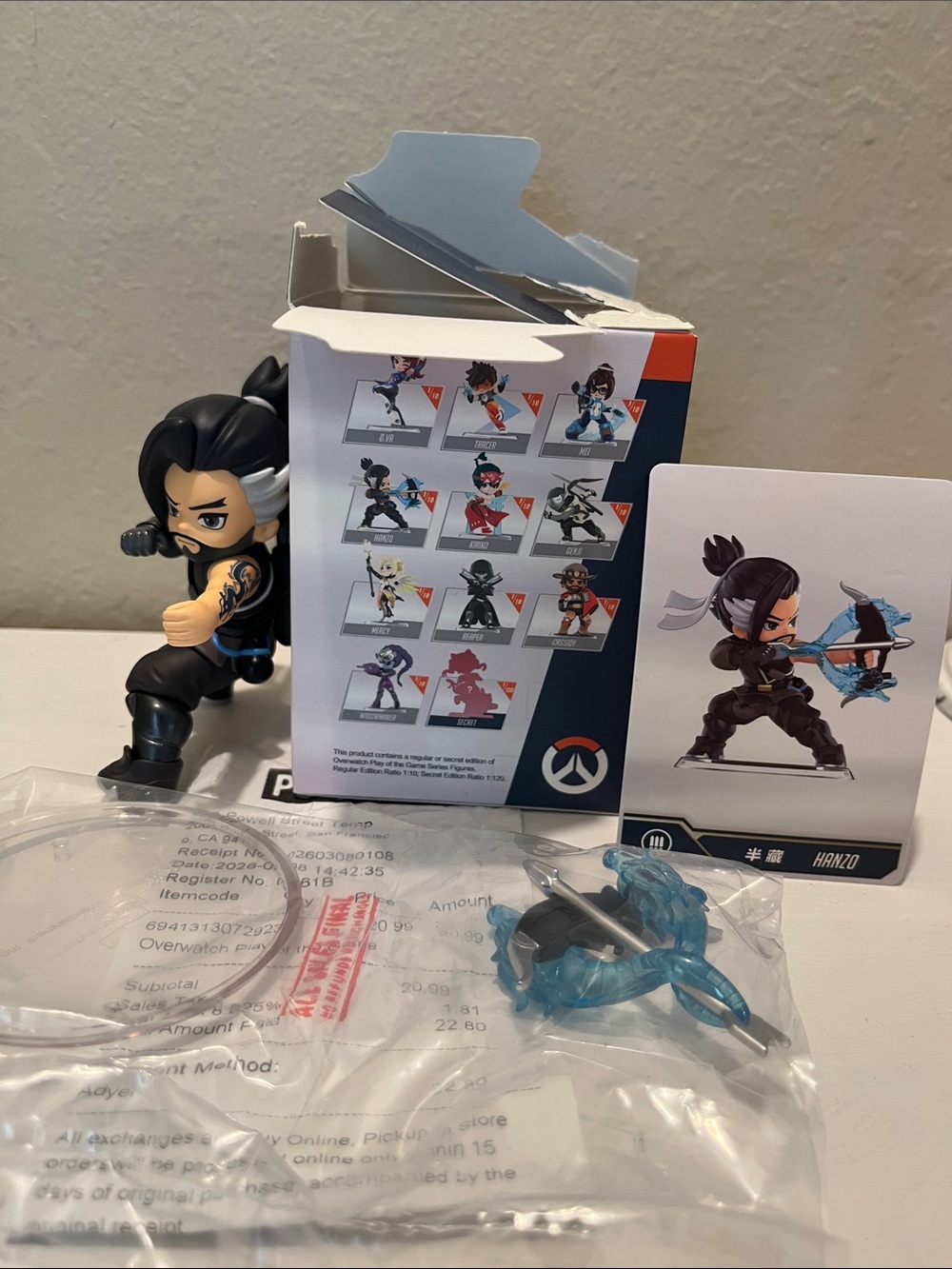 Overwatch Hanzo Figure Collectible - Official from POP MART
